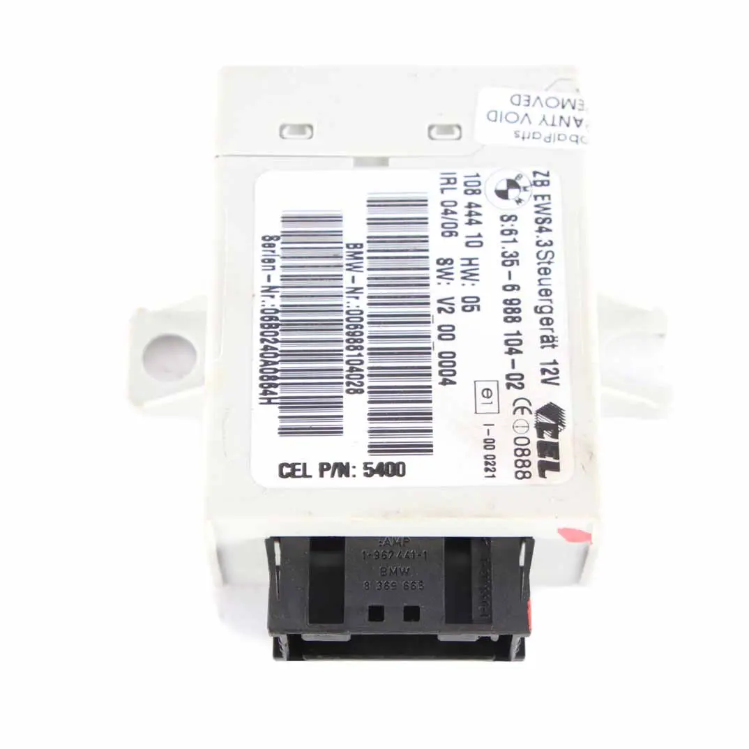 BMW X3 E83 2.0i N46 ECU Unidad Control Motor KIT DME EWS Llave Manual - SKU 7561834-10 - Número de pieza 7561834