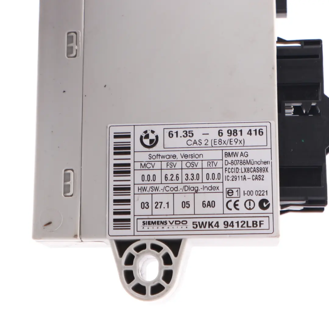 BMW E87 E90 N46 118i 318i 129HP ECU Modulo Motore KIT DME CAS2 Chiave - SKU 7561834-12 - Numero di parte 7561834
