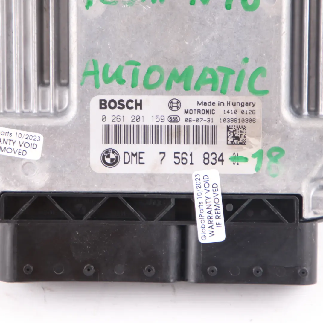 N46 129HP ECU KIT DME CAS2 + Key Automatic to BMW E87 E90 118i 318i Engine with Part number 7561834 BMW E87 E90 118i 318i Engine N46 129HP ECU KIT DME CAS2 + Key Automatic - SKU 7561834-18 - Part number 7561834