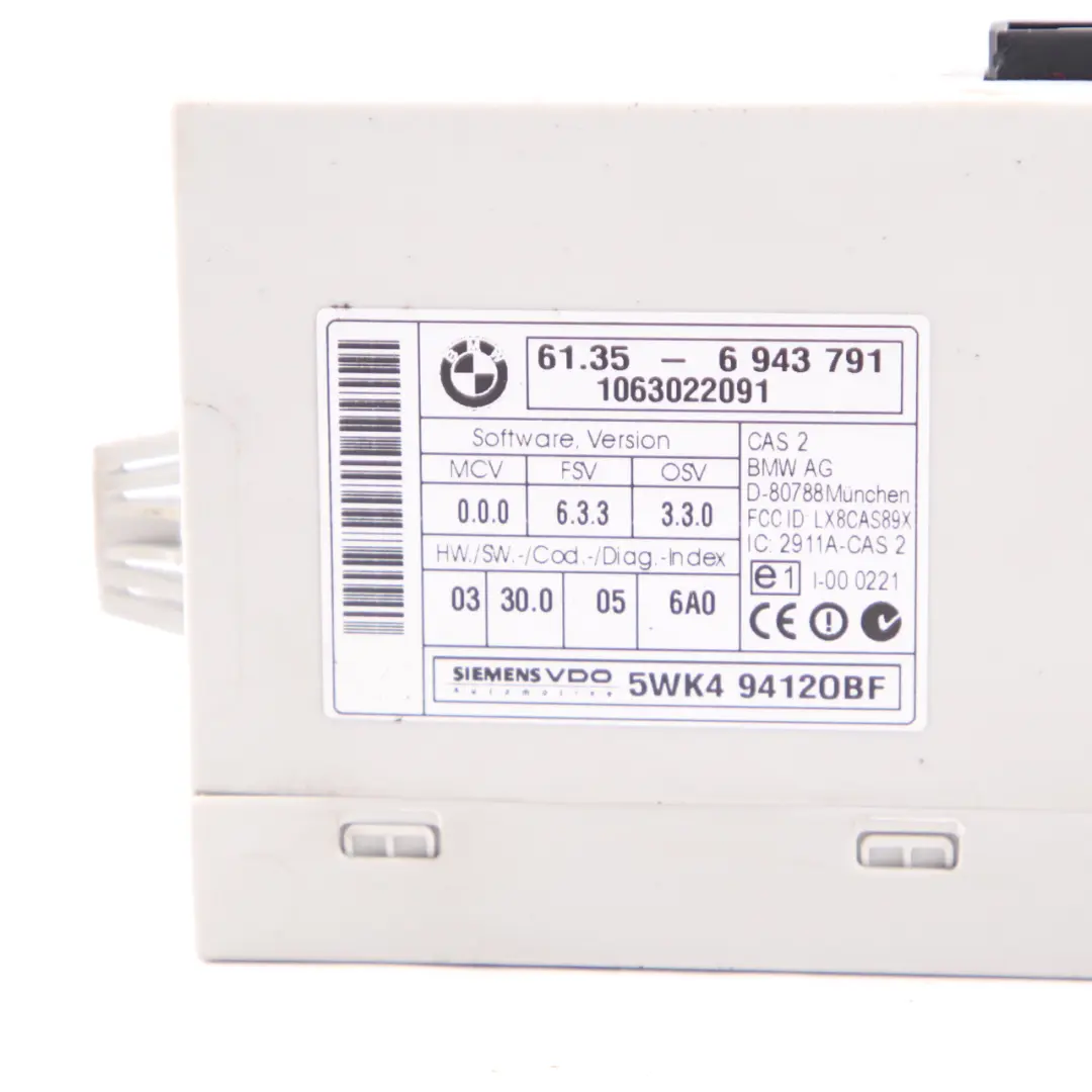 BMW E87 E90 118i 318i N46 129HP Kit ECU DME CAS2 + Llave Automático - SKU 7561834-18 - Número de pieza 7561834