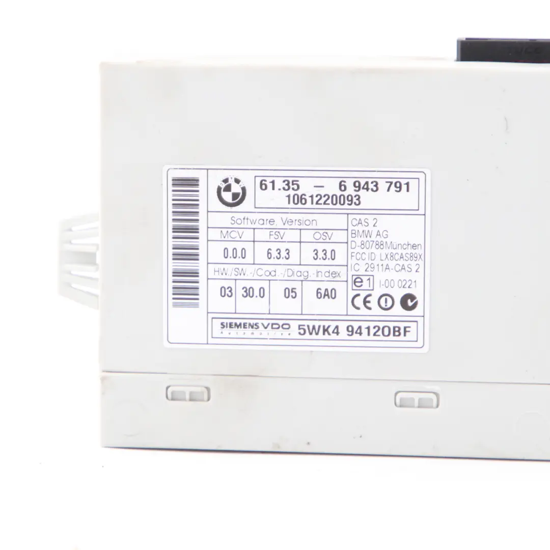 N46 120i 320i 150HP Engine ECU KIT DME CAS2 Key Manual BMW E90 E91 - SKU 7561834-1 - Part number 7561834