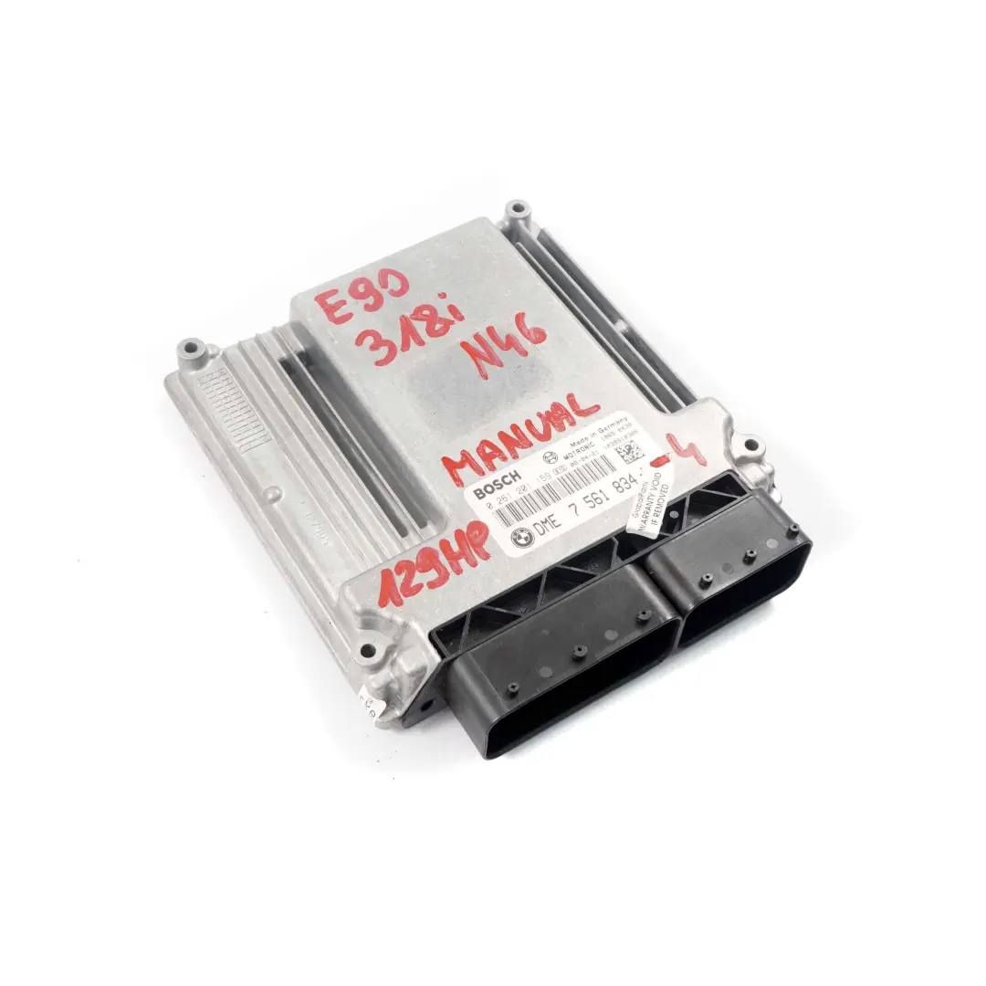 N46 Engine Control Unit Module ECU DME Manual BMW E87 E90 118i 318i - SKU 7561834-4 - Part number 7561834