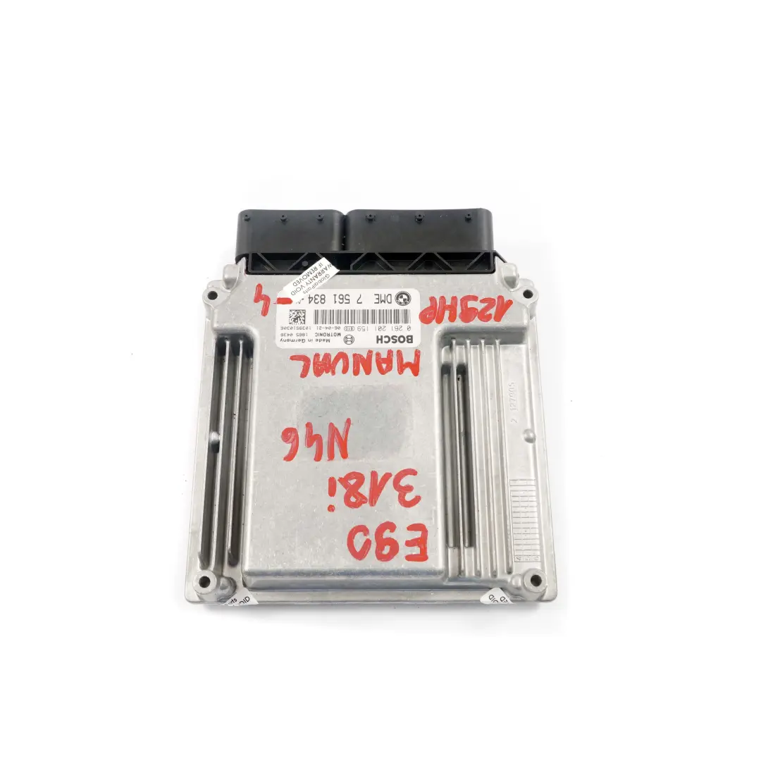 N46 Engine Control Unit Module ECU DME Manual BMW E87 E90 118i 318i - SKU 7561834-4 - Part number 7561834