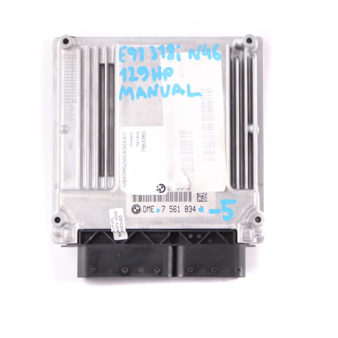 N46 ECU KIT DME CAS2 Clave Manual para BMW E87 E90 118i 318i con número de pieza 7561834 BMW E87 E90 118i 318i N46 ECU KIT DME CAS2 Clave Manual - SKU 7561834-5 - Número de pieza 7561834