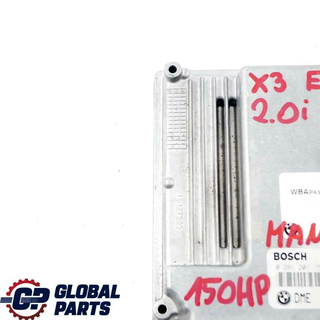 2.0i N46 150HP Motor ECU DME Manual para BMW X3 E83 con número de pieza 7561834 BMW X3 E83 2.0i N46 150HP Motor ECU DME Manual - SKU 7561834-6 - Número de pieza 7561834
