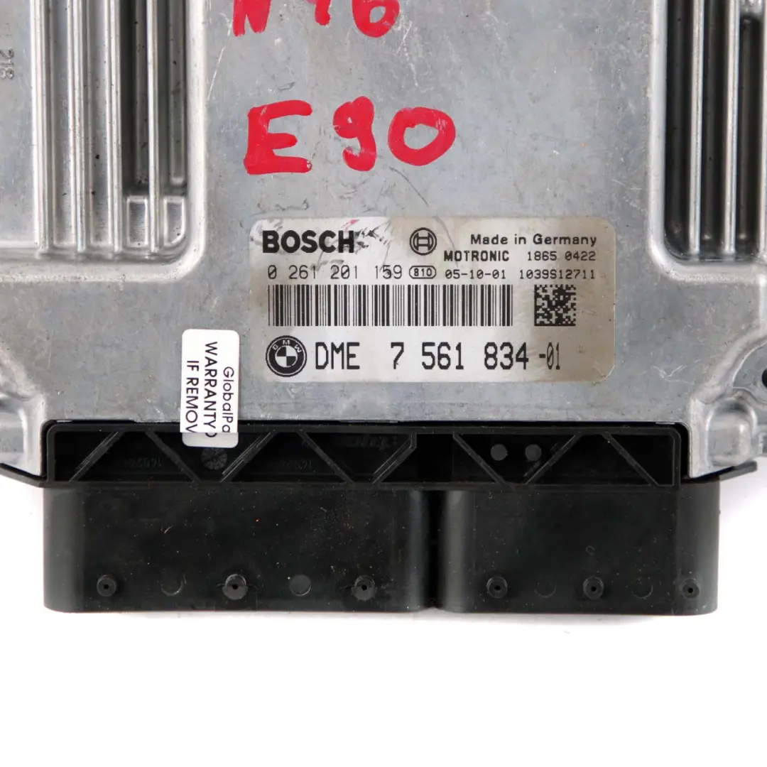 BMW 1 3 E87 E90 120i 320i N46 150HP Engine Control DME Module Manual - SKU 7561834 - Part number 7561834