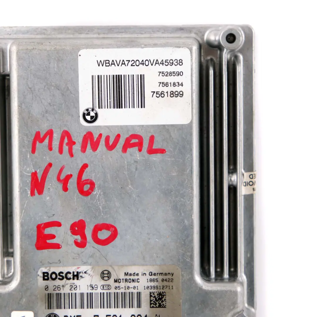 BMW E87 E90 120i 320i N46 150HP Motor Control DME Módulo Manual - SKU 7561834 - Número de pieza 7561834