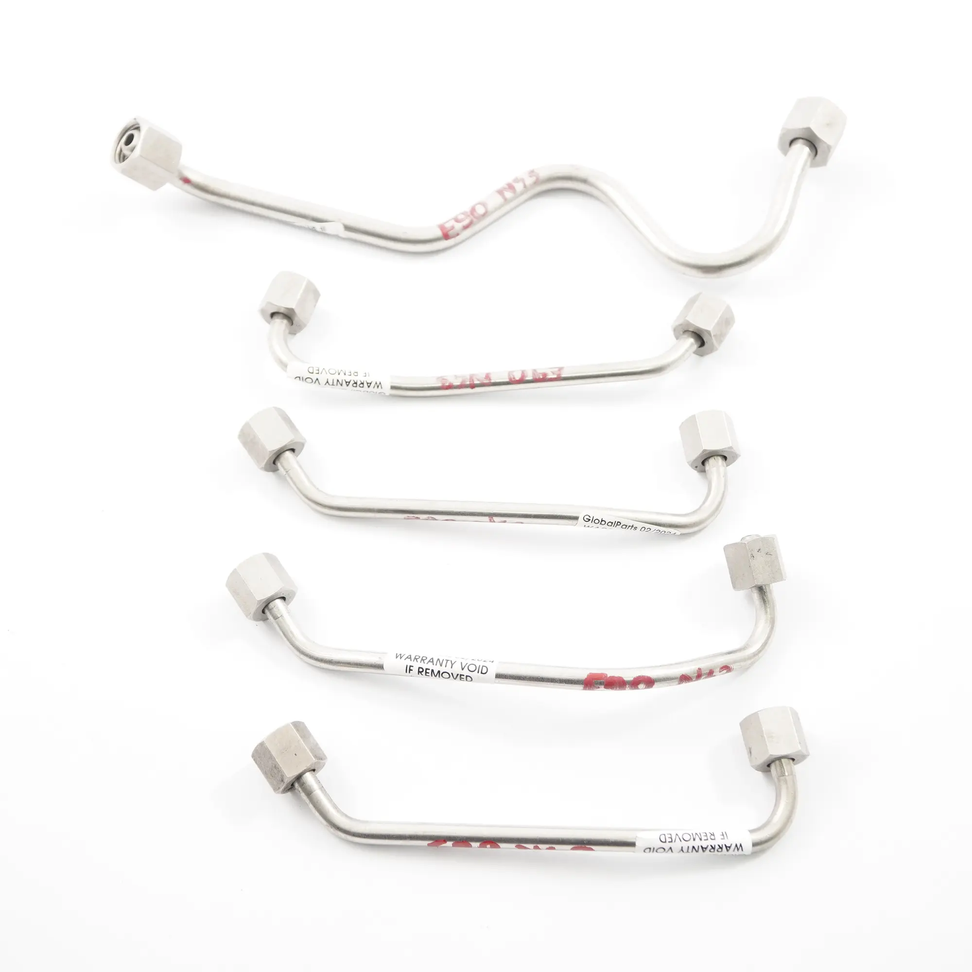 BMW E87 LCI E90 E91 N43 Iniettore carburante Linea pressione Set tubi iniezione