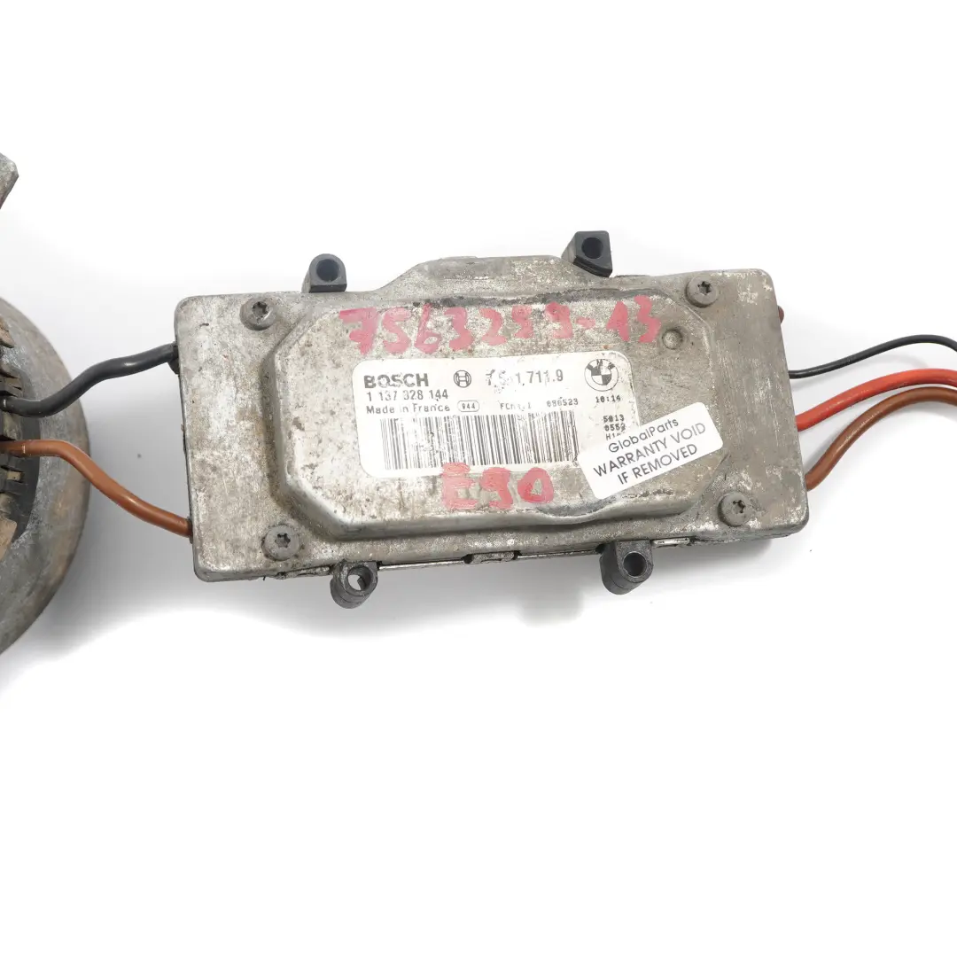 Cooling Fan BMW E81 E82 E87 E90 N43 N45 N46 Petrol Engine Cooling Motor 7561711 to with Part number 7563259 Cooling Fan BMW E81 E82 E87 E90 N43 N45 N46 Petrol Engine Cooling Motor 7561711 - SKU 7563259-13 - Part number 7563259