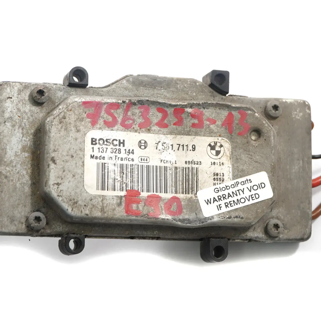  Cooling Fan BMW E81 E82 E87 E90 N43 N45 N46 Petrol Engine Cooling Motor 7561711 - SKU 7563259-13 - Part number 7563259