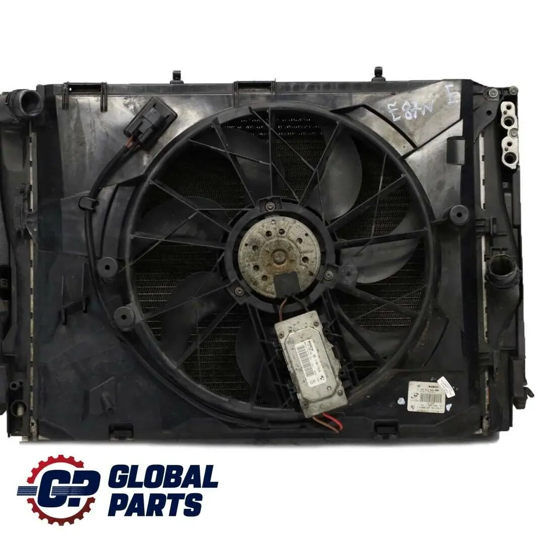 BMW 1 3 Series e81 e87 e90 e91 e92 Complete Set Radiator Fan Housing With Fan 2 - SKU 7563259-2 - Part number 17427563259