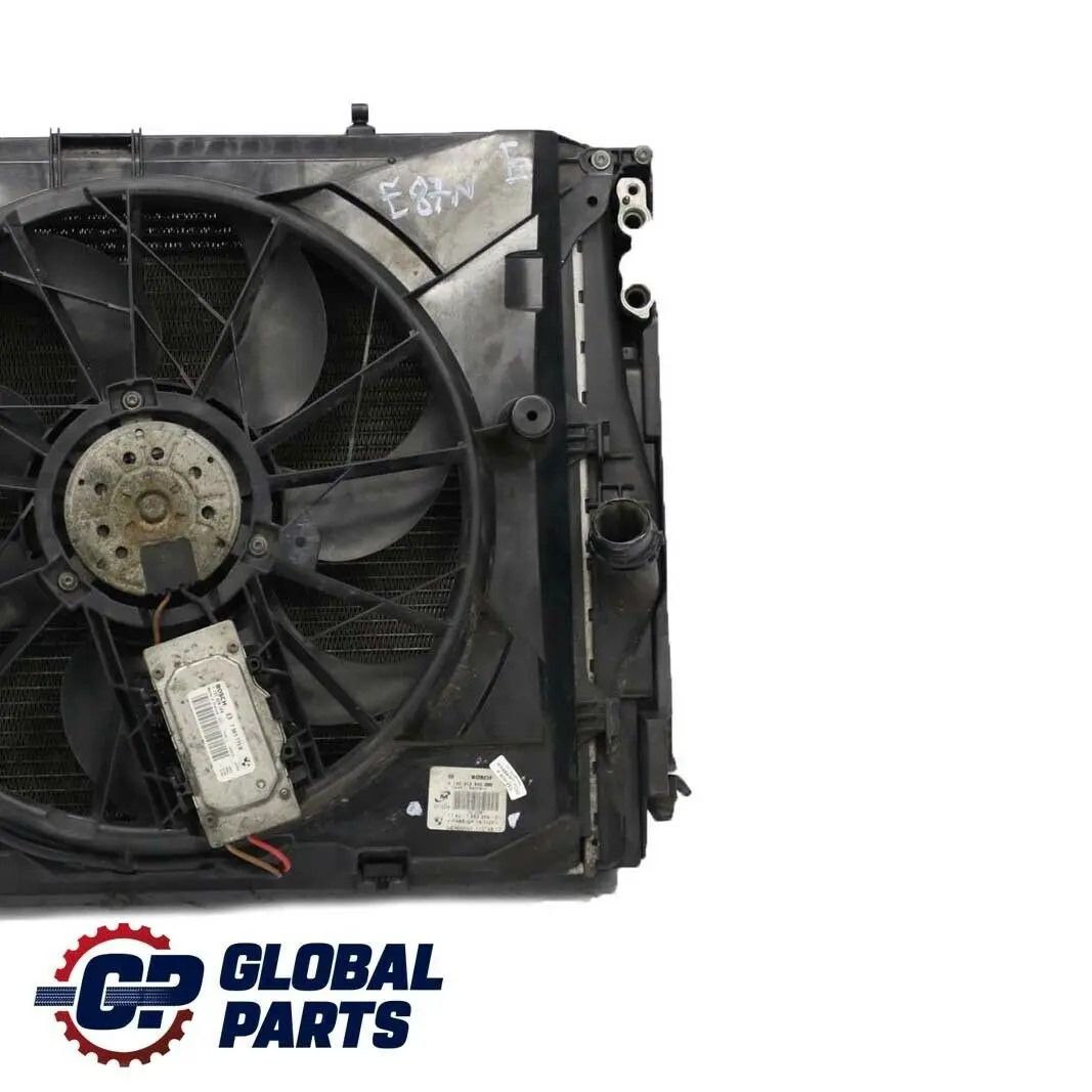 BMW 1 3 Series e81 e87 e90 e91 e92 Complete Set Radiator Fan Housing With Fan 2 - SKU 7563259-2 - Part number 17427563259