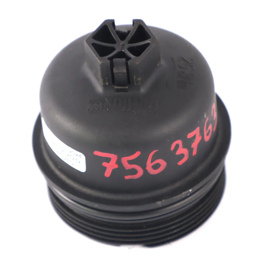 Oil Filter Cover to Mini Cooper One R50 R52 R53 Petrol W10 W11 Engine with Part number 7563763 Mini Cooper One R50 R52 R53 Petrol W10 W11 Engine Oil Filter Cover - SKU 7563763-2 - Part number 7563763