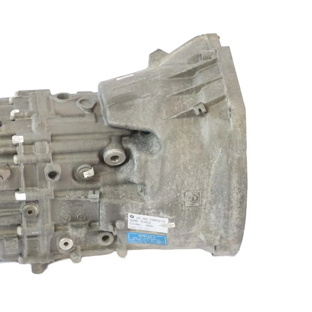 M57N2 Caja De cambios manual GS6-53DZ GARANTIA para BMW E90 E91 E92 E93 325d 330d con número de pieza 7565213 BMW E90 E91 E92 E93 325d 330d M57N2 Caja De cambios manual GS6-53DZ GARANTIA - SKU 7565213 - Número de pieza 7565213