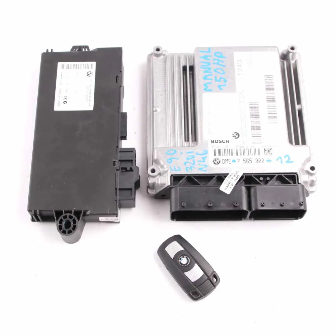 N46 150HP ECU Kit DME CAS3 Clave Manual para BMW E87 E90 E91 120i 320i con número de pieza 7565300 BMW E87 E90 E91 120i 320i N46 150HP ECU Kit DME CAS3 Clave Manual - SKU 7565300-12 - Número de pieza 7565300