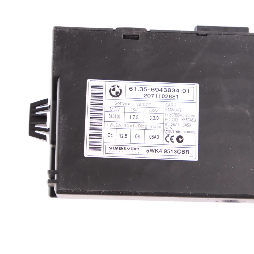 BMW E87 E90 E91 120i 320i N46 150HP ECU Kit DME CAS3 + Key Manual - SKU 7565300-12 - Part number 7565300