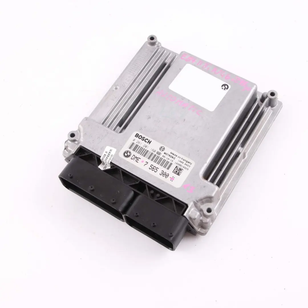 N46 129HP Komputer Silnika ECU DME Automat do BMW E87 E90 118i 318i o numerze 7565300 BMW E87 E90 118i 318i N46 129HP Komputer Silnika ECU DME Automat - SKU 7565300-13 - Numer Części 7565300