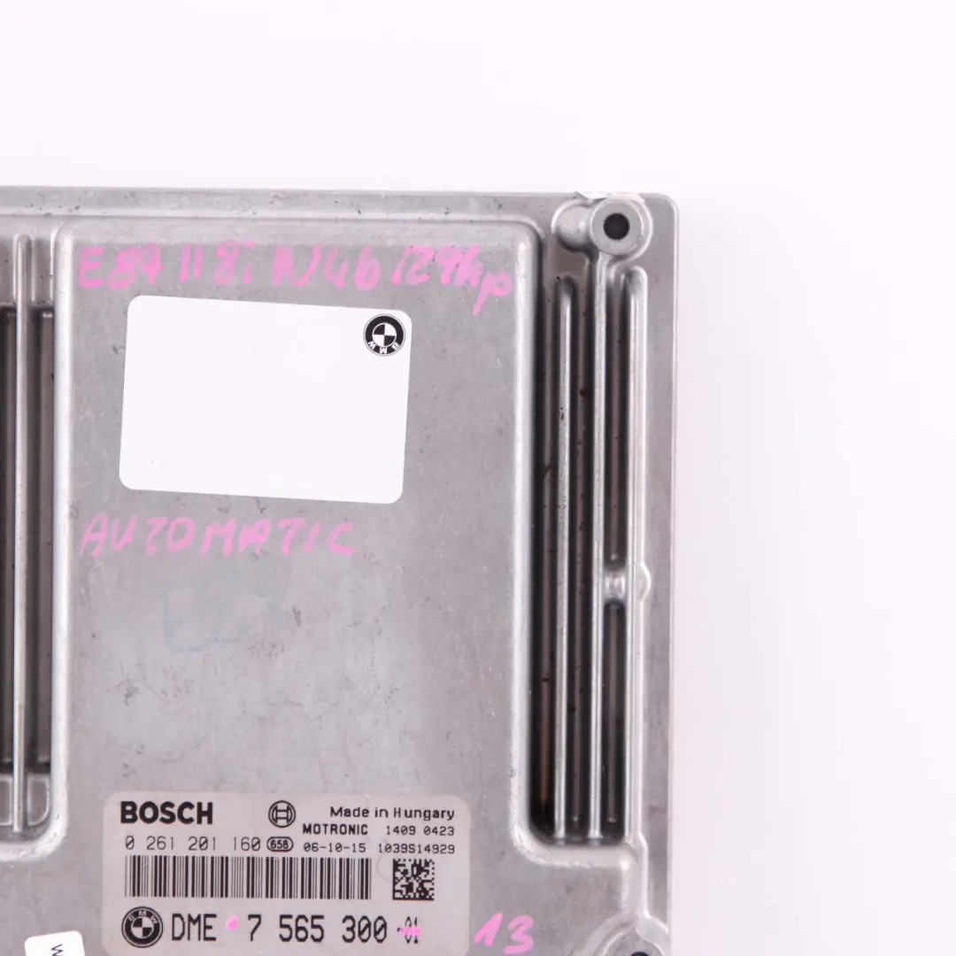 BMW E87 E90 118i 318i N46 129HP ECU Modulo di Controllo DME Automatico - SKU 7565300-13 - Numero di parte 7565300