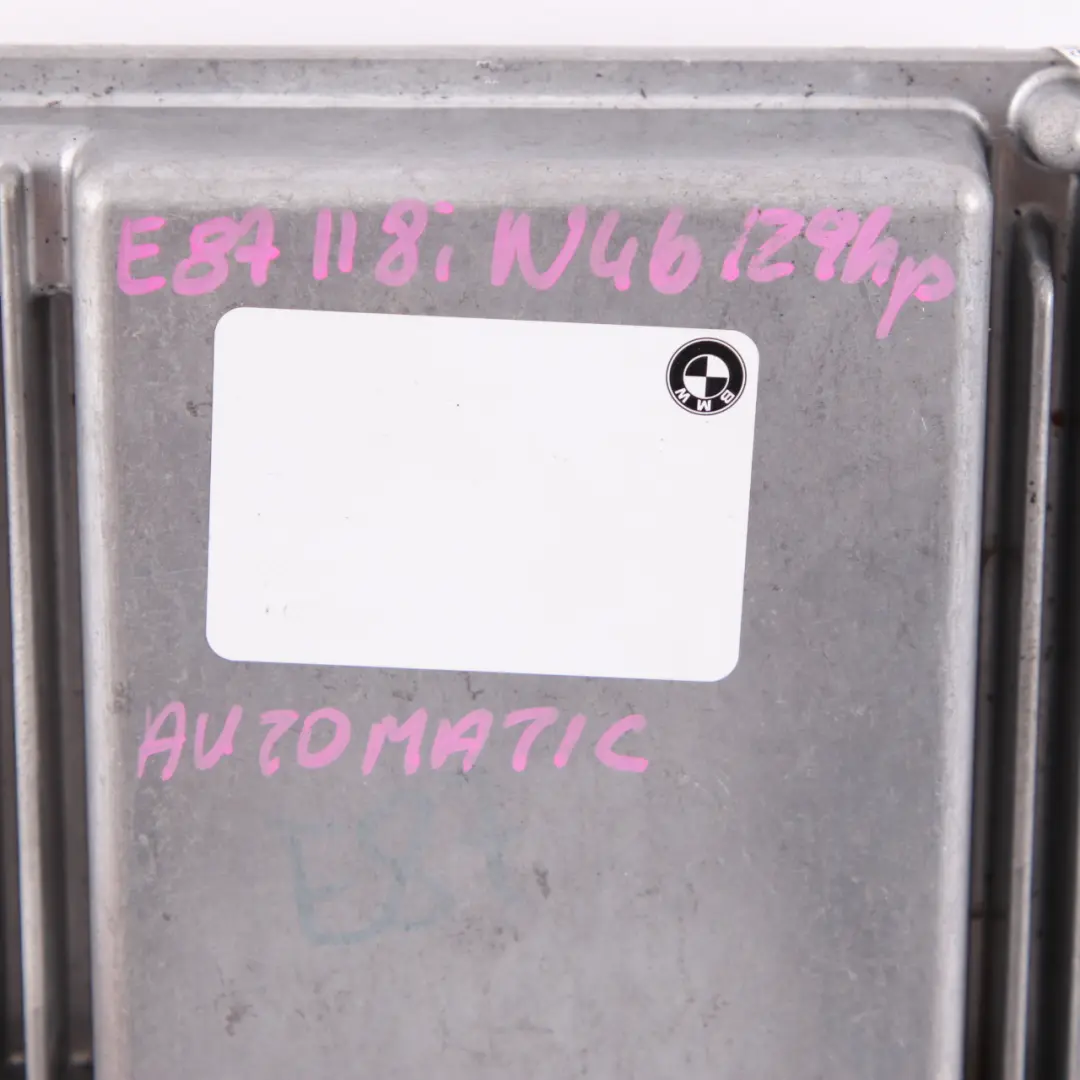 N46 129HP ECU Steuergerät Modul DME Automatik für BMW E87 E90 118i 318i mit Teilenummer 7565300 BMW E87 E90 118i 318i N46 129HP ECU Steuergerät Modul DME Automatik - SKU 7565300-13 - Teilenummer 7565300