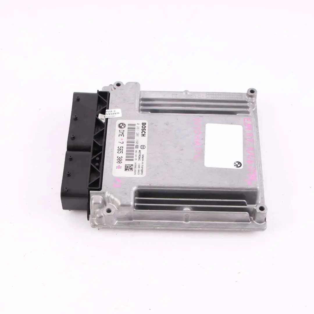 N46 129HP ECU Control Unit Module DME Automatic to BMW E87 E90 118i 318i with Part number 7565300 BMW E87 E90 118i 318i N46 129HP ECU Control Unit Module DME Automatic - SKU 7565300-13 - Part number 7565300