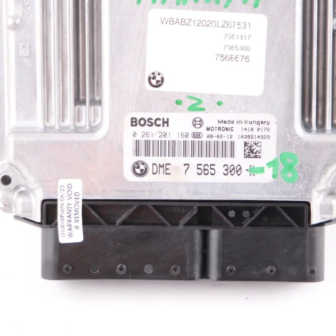 BMW Z4 E85 2.0 N46 150HP Engine Module ECU Kit DME 7565300 + EWS + Key Manual - SKU 7565300-18 - Part number 9145097
