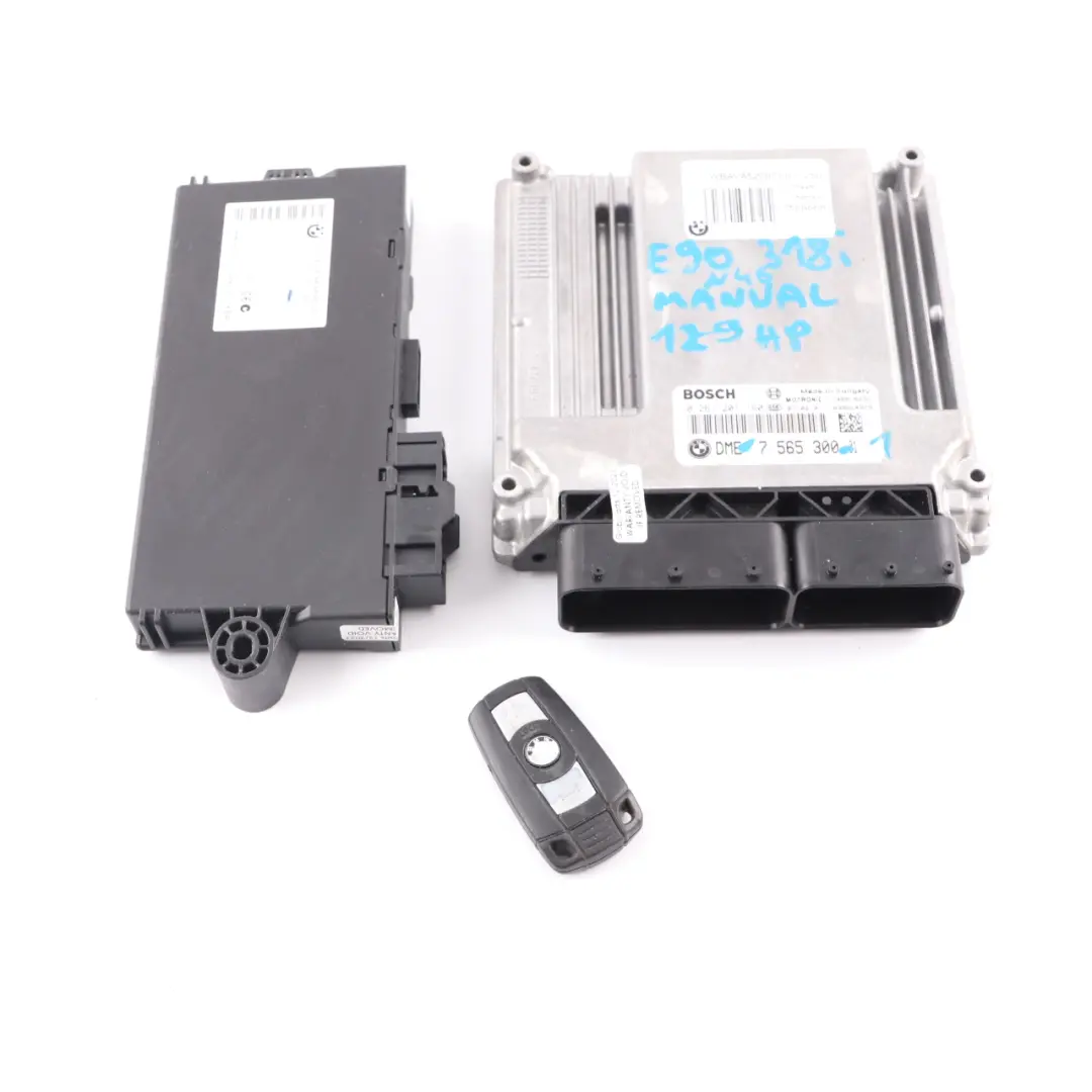 N46 129HP ECU Kit DME CAS3 Chiave Automatica per BMW E87 E90 E91 118i 318i con numero di parte 7565300 BMW E87 E90 E91 118i 318i N46 129HP ECU Kit DME CAS3 Chiave Automatica - SKU 7565300-1 - Numero di parte 7565300
