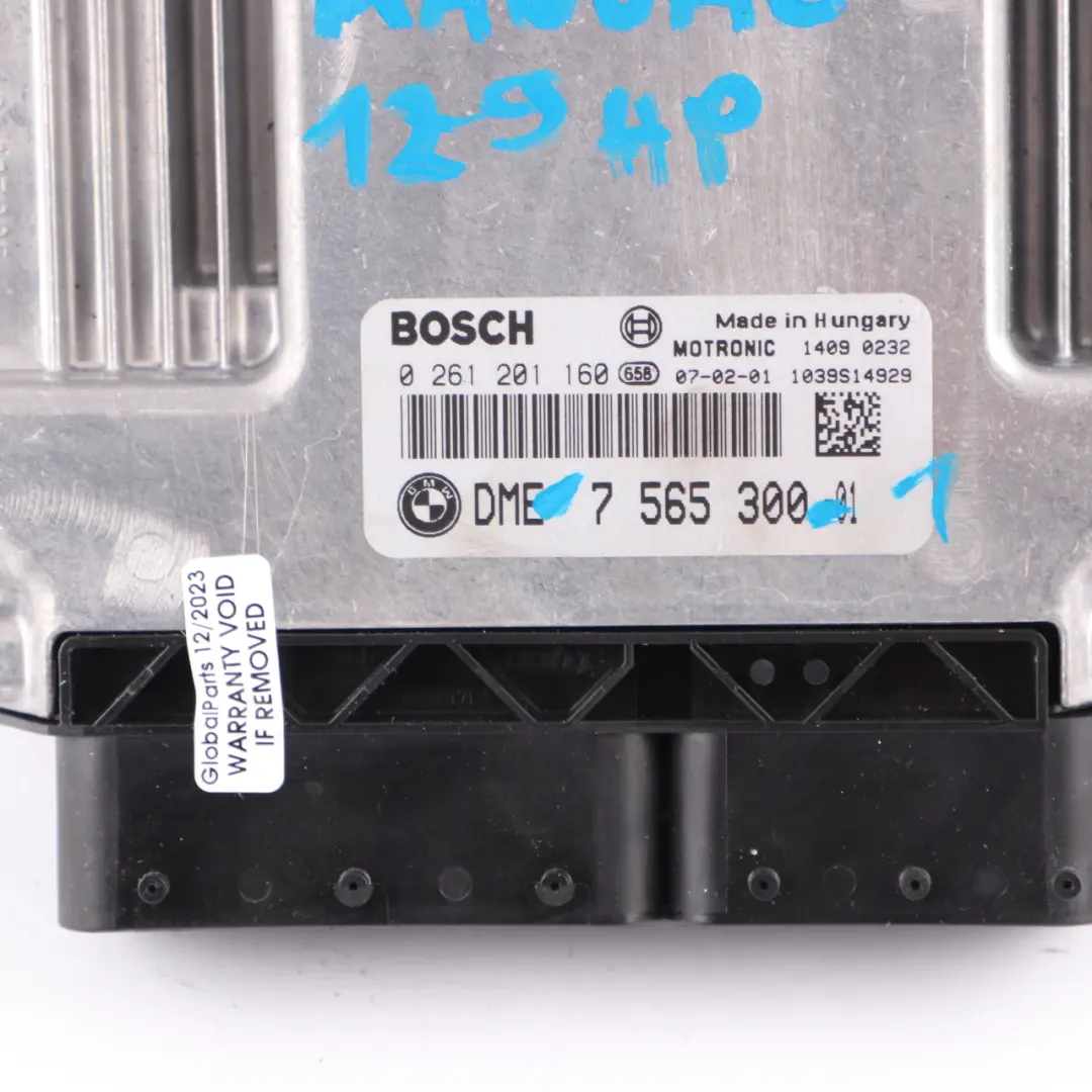 BMW E87 E90 E91 118i 318i N46 129HP ECU Kit DME + CAS3 + Key Manual - SKU 7565300-1 - Part number 7565300