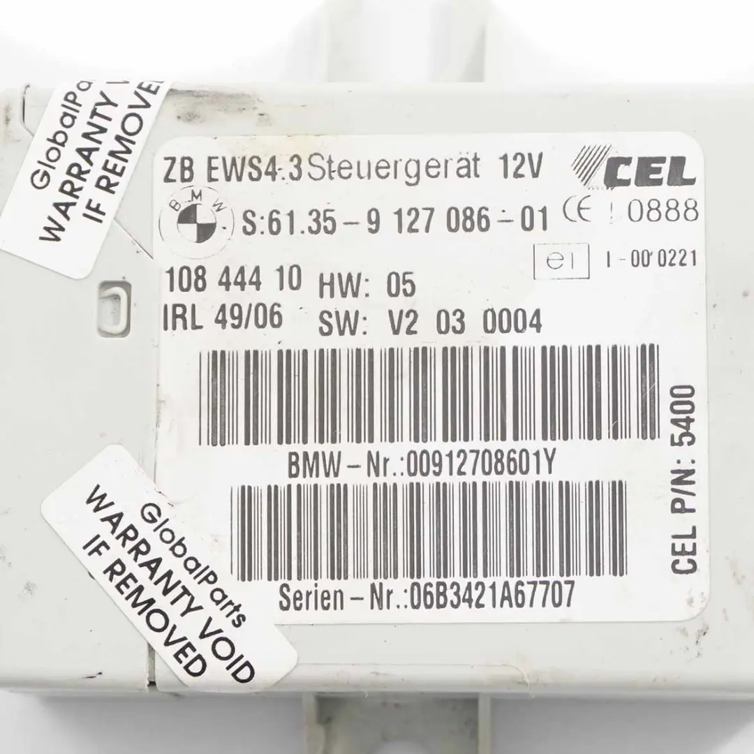BMW Z4 E85 2.0i N46 150HP ECU Control Unit Module Kit DME EWS Key Manual - SKU 7565300-2 - Part number 7565300