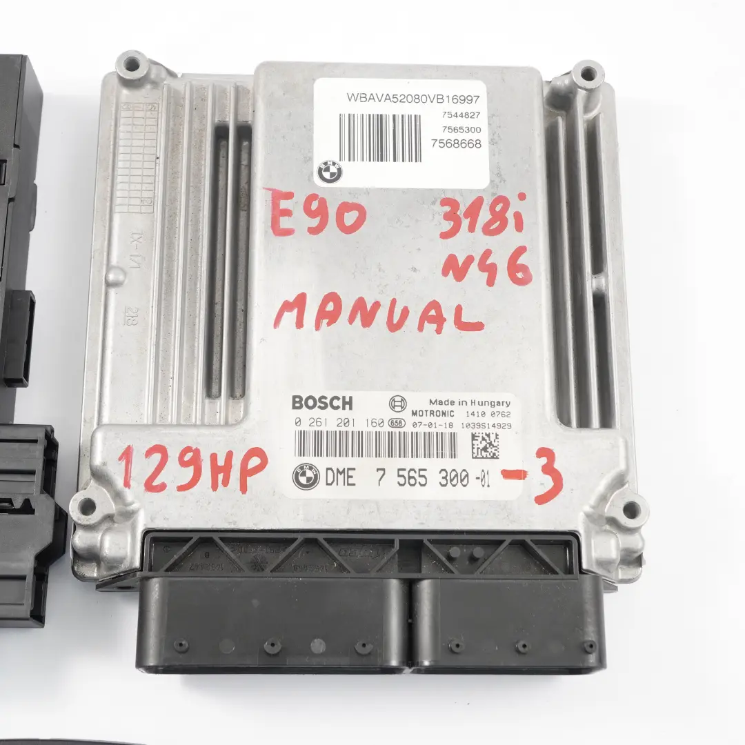 BMW E90 318i N46 Komputer Silnika ECU DME - SKU 7565300-3 - Numer Części 7565300