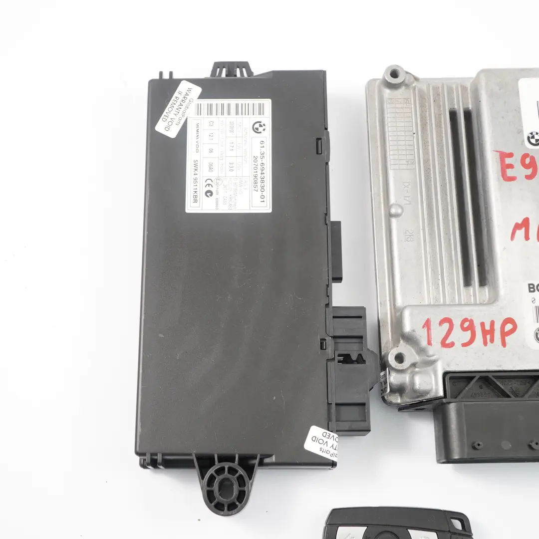BMW E87 E90 E91 118i 318i N46 ECU Kit DME CAS3 + Key Manual - SKU 7565300-3 - Part number 7565300