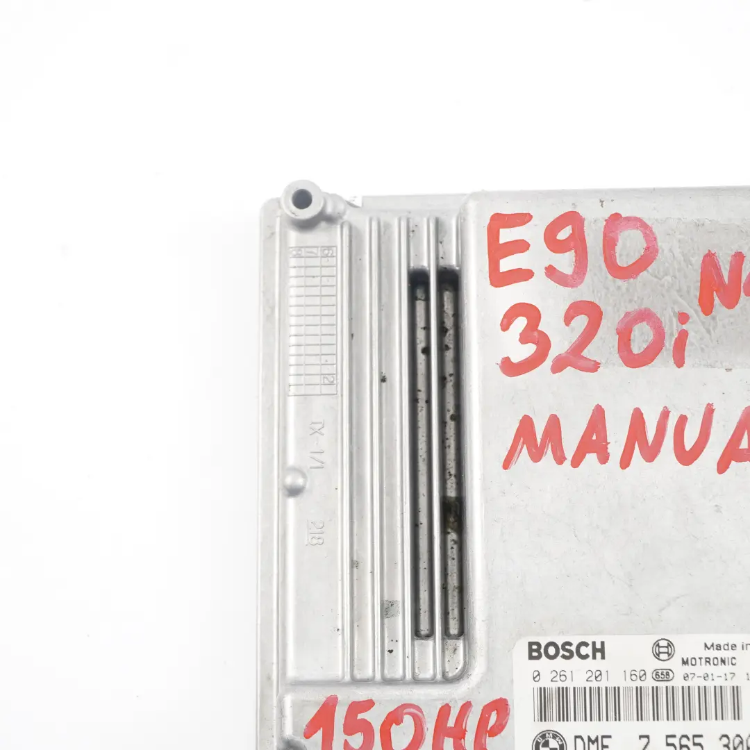 N46 120i 320i 150HP Control del Motor ECU DME Manual para BMW E87 E90 con número de pieza 7565300 BMW E87 E90 N46 120i 320i 150HP Control del Motor ECU DME Manual - SKU 7565300-4 - Número de pieza 7565300