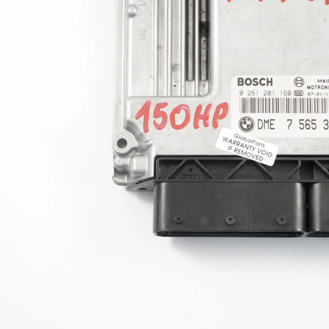 N46 120i 320i 150HP Steuergerät ECU DME Schaltgetriebe für BMW E87 E90 mit Teilenummer 7565300 BMW E87 E90 N46 120i 320i 150HP Steuergerät ECU DME Schaltgetriebe - SKU 7565300-4 - Teilenummer 7565300