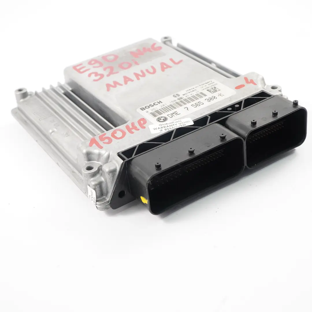 N46 120i 320i 150HP Steuergerät ECU DME Schaltgetriebe für BMW E87 E90 mit Teilenummer 7565300 BMW E87 E90 N46 120i 320i 150HP Steuergerät ECU DME Schaltgetriebe - SKU 7565300-4 - Teilenummer 7565300