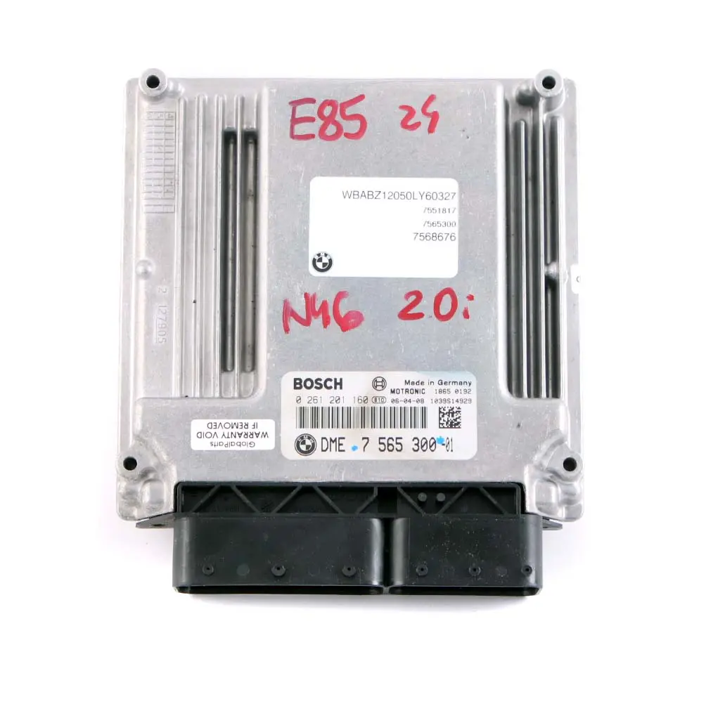 BMW Z4 E85 2.0i N46 150HP Engine Control Unit ECU DME Manual - SKU 7565300 - Part number 7565300