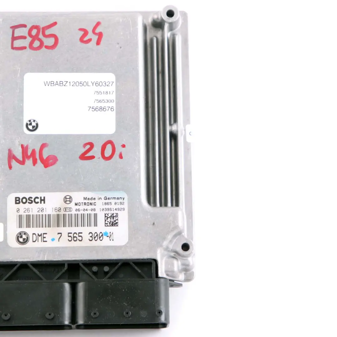 BMW Z4 E85 2.0i N46 150HP Engine Control Unit ECU DME Manual - SKU 7565300 - Part number 7565300