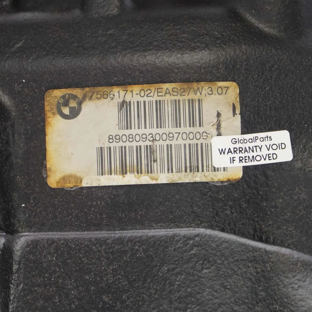N53 Diferencial Trasero 3,07 Manual GARANTIA para BMW E90 E91 E92 325i con número de pieza 7566171 BMW E90 E91 E92 325i N53 Diferencial Trasero 3,07 Manual GARANTIA - SKU 7566171 - Número de pieza 7566171