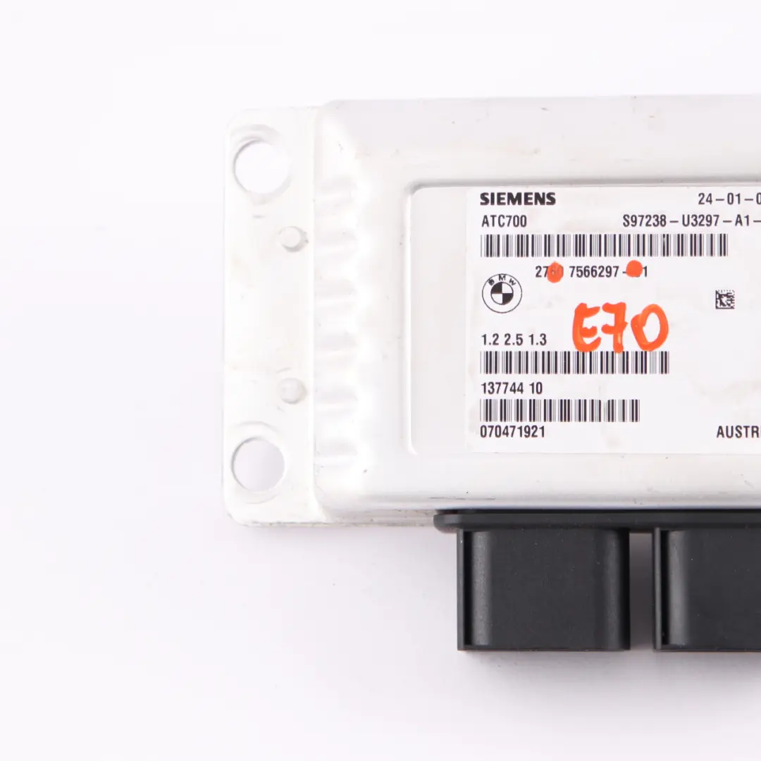 Módulo caja transferencia Unidad control ECU ATC700 para BMW X5 X6 E70 E71 con número de pieza 7566297 BMW X5 X6 E70 E71 Módulo caja transferencia Unidad control ECU ATC700 - SKU 7566297 - Número de pieza 7566297