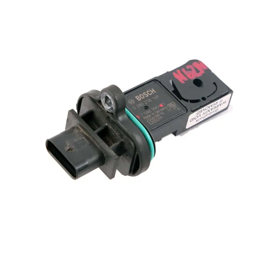 N62N N63 Sensore Massa D'aria a Film Caldo Benzina per BMW E60 E63 F01 F10 con numero di parte 7566990 BMW E60 E63 F01 F10 N62N N63 Sensore Massa D'aria a Film Caldo Benzina - SKU 7566990 - Numero di parte 7566990
