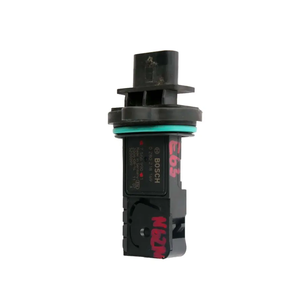 N62N N63 Hot-Film Air Mass Meter Sensor Petrol to BMW E60 E63 F01 F10 with Part number 7566990 BMW E60 E63 F01 F10 N62N N63 Hot-Film Air Mass Meter Sensor Petrol - SKU 7566990 - Part number 7566990
