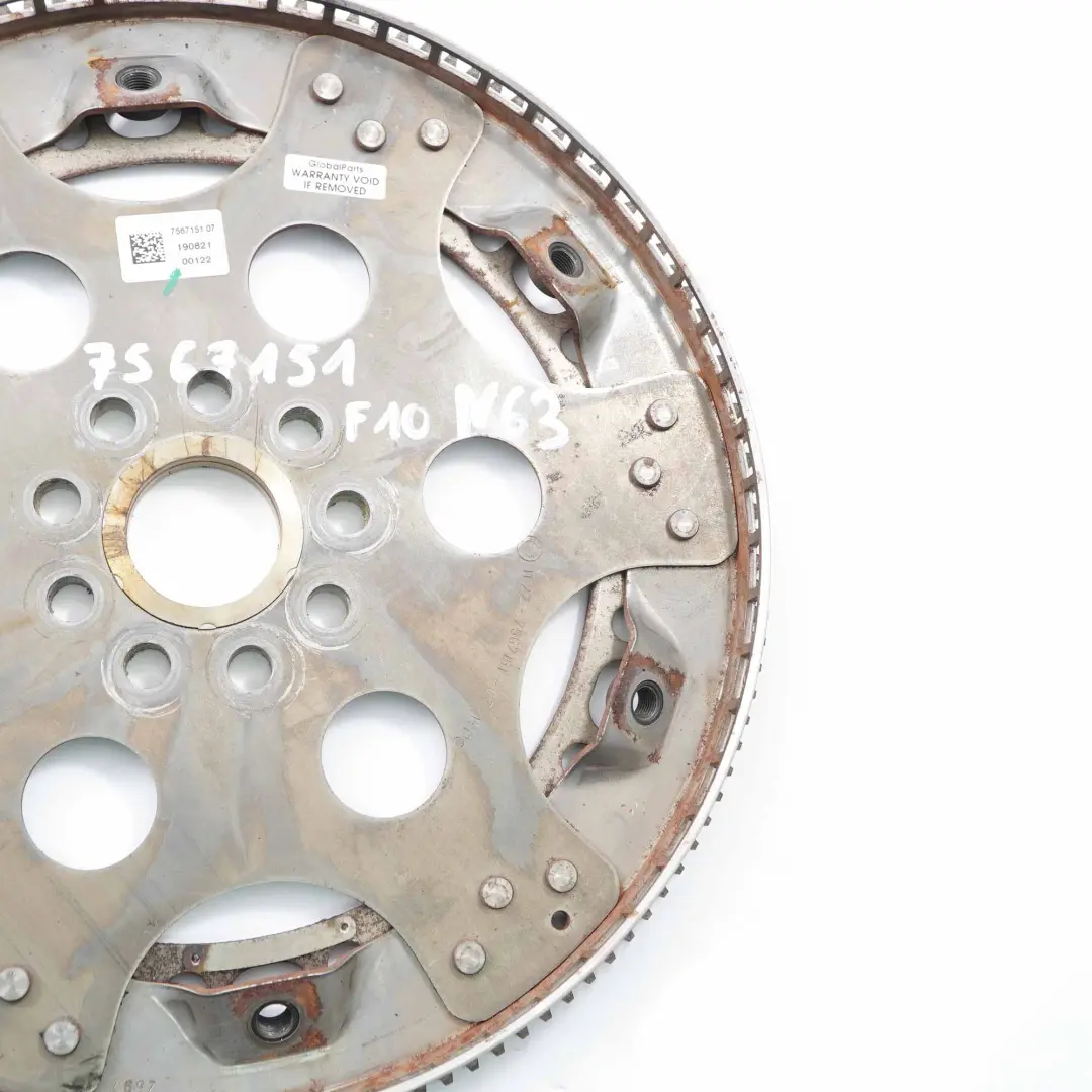 Schwungrad BMW F01 F10 F90 M5 N63 S63M Automatik-Getriebe Starterring für mit Teilenummer 7567151 Schwungrad BMW F01 F10 F90 M5 N63 S63M Automatik-Getriebe Starterring - SKU 7567151 - Teilenummer 7567151
