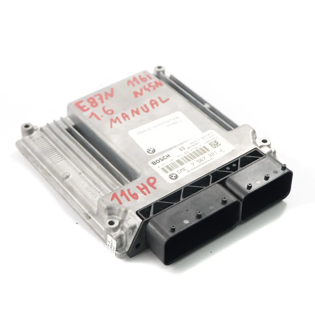 BMW E81 E87 LCI E90 116i 316i 1.6 N45N ECU Control Unit DME Manual - SKU 7567321 - Part number 7567321
