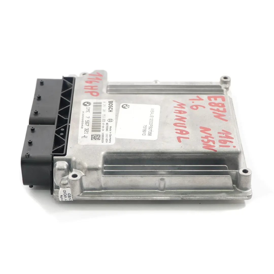 BMW E81 E87 LCI E90 116i 316i 1.6 N45N centralina DME Manuale - SKU 7567321 - Numero di parte 7567321