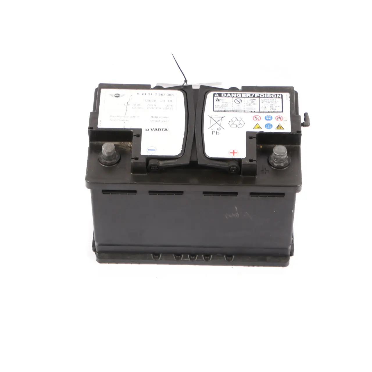Mini Varta 12V Accumulator Battery 70Ah 760A 7567388
