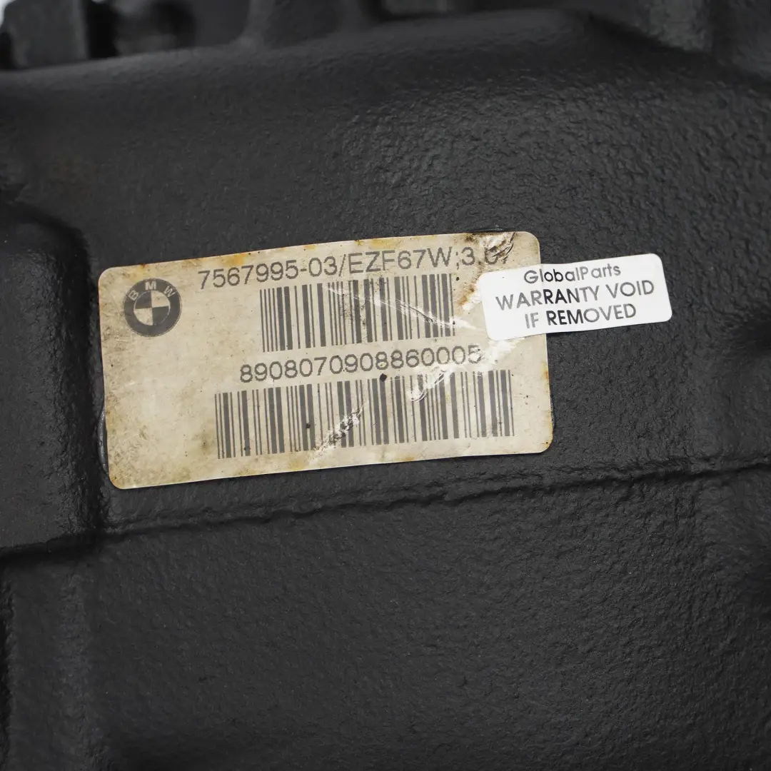 BMW X3 Series E83 LCI 2.0d Rear Differential Diff 3,07 Ratio WARRANTY - SKU 7567995 - Part number 7567995