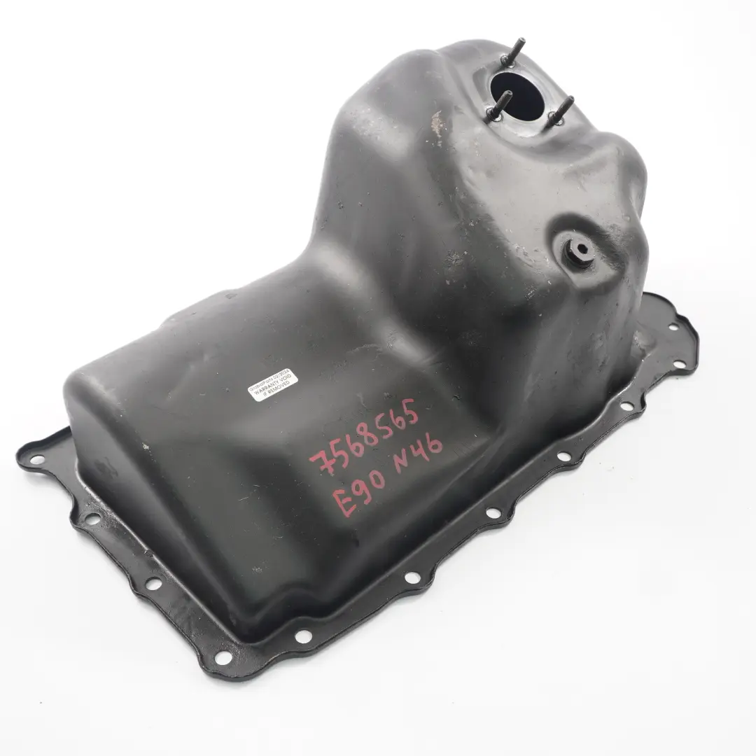 N46 Boîtier moteur Carter d'huile inférieur BMW E90 E91 E85 E87 E46 - SKU 7568565 - Numéro de pièce 7568565