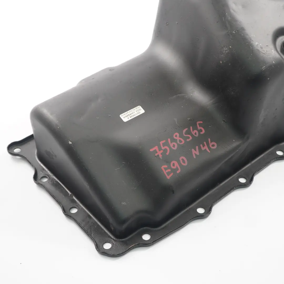 N46 Boîtier moteur Carter d'huile inférieur BMW E90 E91 E85 E87 E46 - SKU 7568565 - Numéro de pièce 7568565