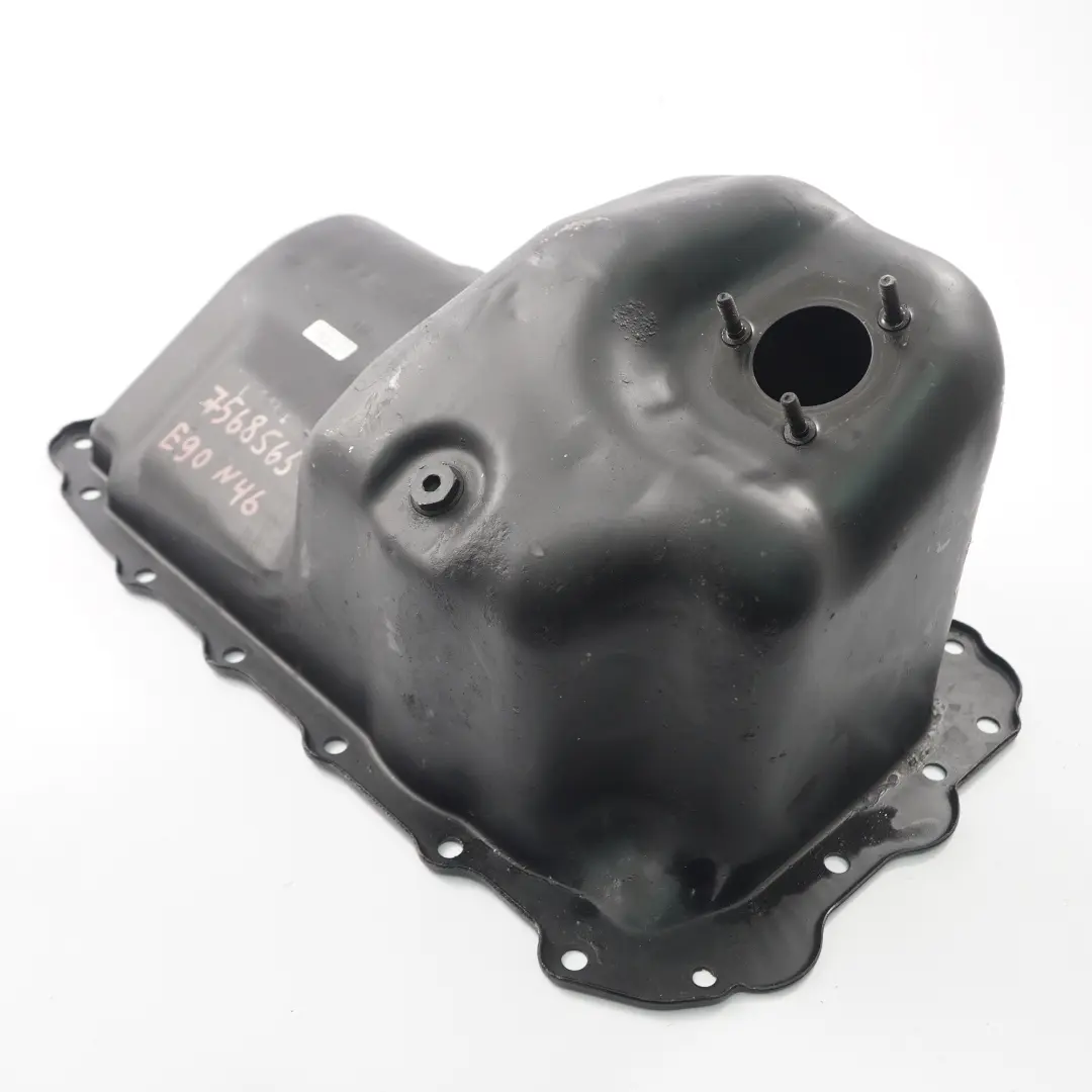 N46 Engine Housing Lower Oil Pan to BMW E90 E91 E85 E87 E46 with Part number 7568565 BMW E90 E91 E85 E87 E46 N46 Engine Housing Lower Oil Pan - SKU 7568565 - Part number 7568565