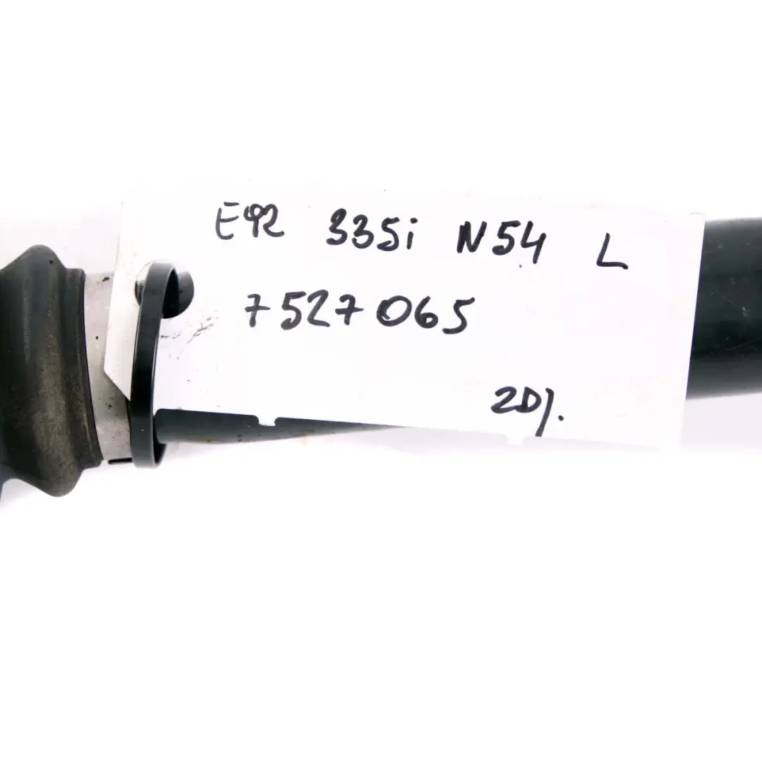 Driveshaft BMW E82 E90 E91 E92 135i 335i N54 Axle Left N/S Shaft 7527065 to Rear with Part number 7568731 Rear Driveshaft BMW E82 E90 E91 E92 135i 335i N54 Axle Left N/S Shaft 7527065 - SKU 7568731 - Part number 7568731