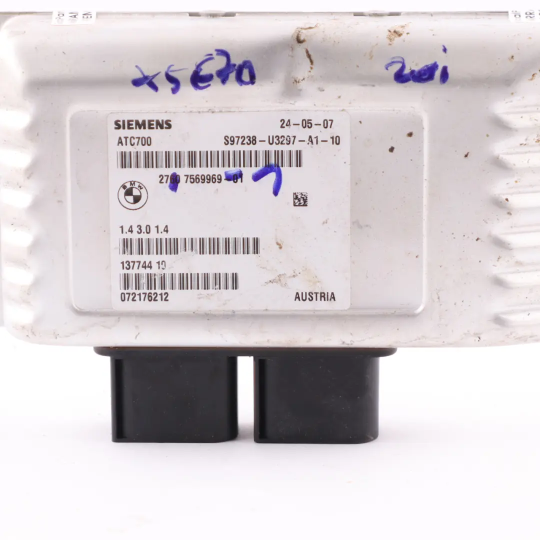 Control Unit Module Transfer Box to BMW X5 E70 X6 E71 with Part number 7569969 BMW X5 E70 X6 E71 Control Unit Module Transfer Box - SKU 7569969-1 - Part number 7569969