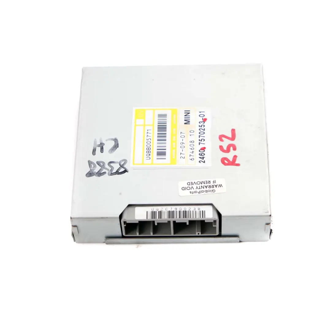 Boîte de vitesses automatique Module base EGS pour Mini Cooper S R52 R53 à propos du numéro de pièce 7570253 Mini Cooper S R52 R53 Boîte de vitesses automatique Module base EGS - SKU 7570253 - Numéro de pièce 7570253